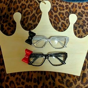 Hello Kitty Polkadot Rhinestone Glasses *rare*